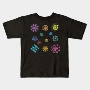 Digital flowers Kids T-Shirt